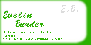 evelin bunder business card